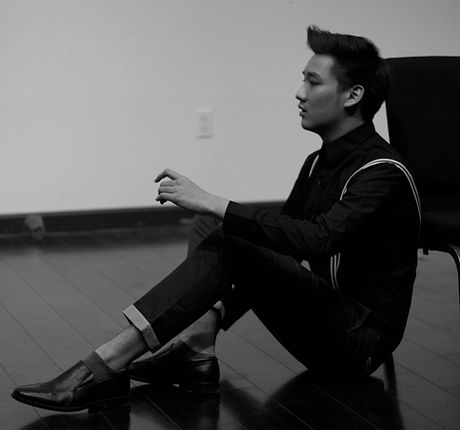 Performer in a rehearsal room